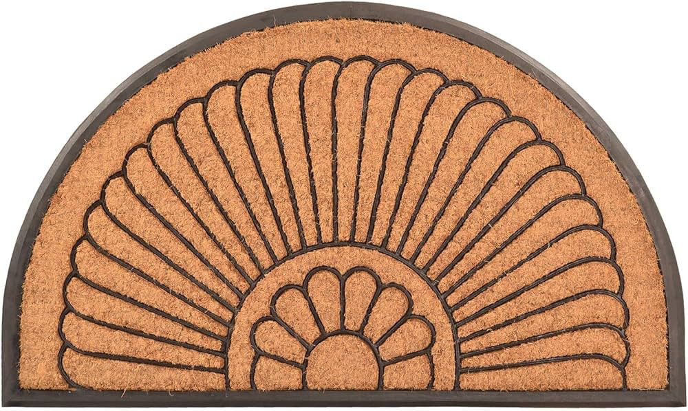 Notrax, Crescent, Rubber-Backed Natural Coir Doormat, Entry Mat for Indoor or Outdoor Use, 24"x39... | Amazon (US)