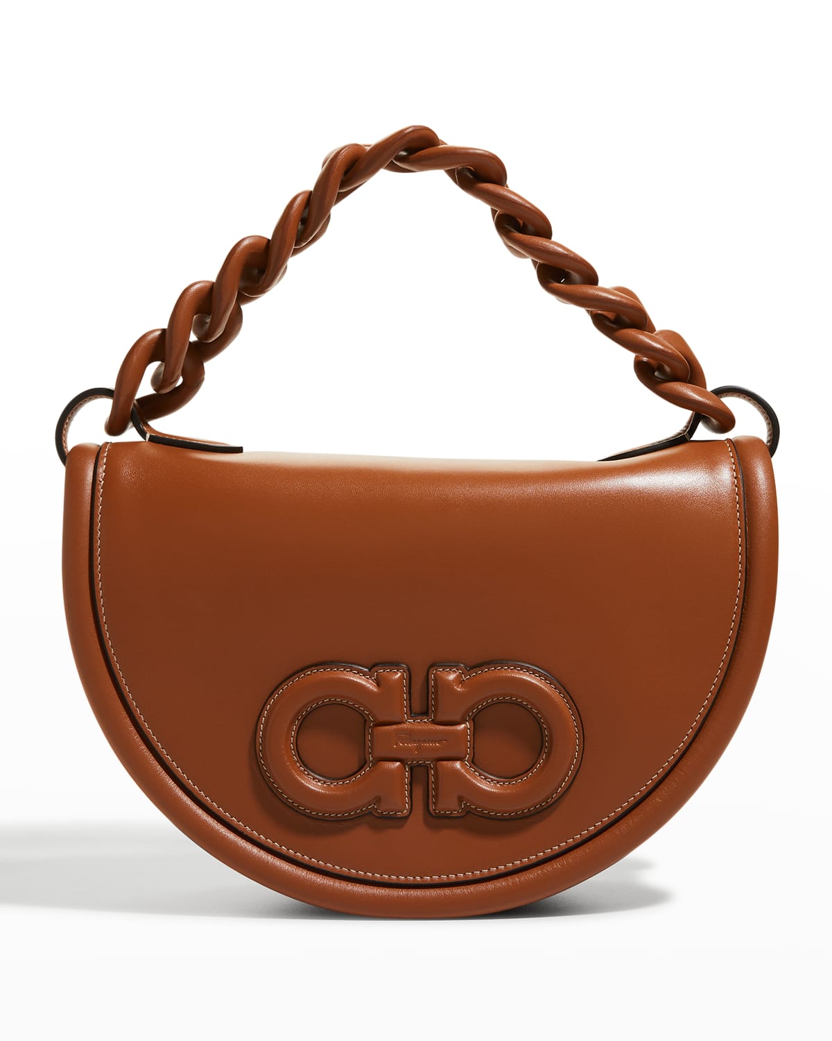 Aura Gancini Twisted Leather Top-Handle Bag | Neiman Marcus