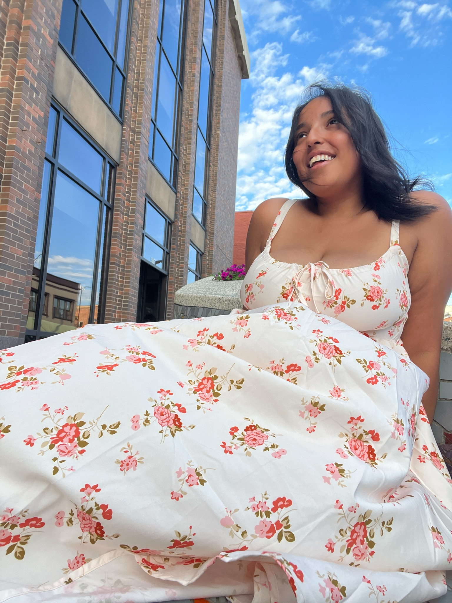 OBSESSED with this midsize friendly milkmaid dress, and it fits my big chest! 😍

#LTKPlusSize #LTKMidsize #LTKFindsUnder50