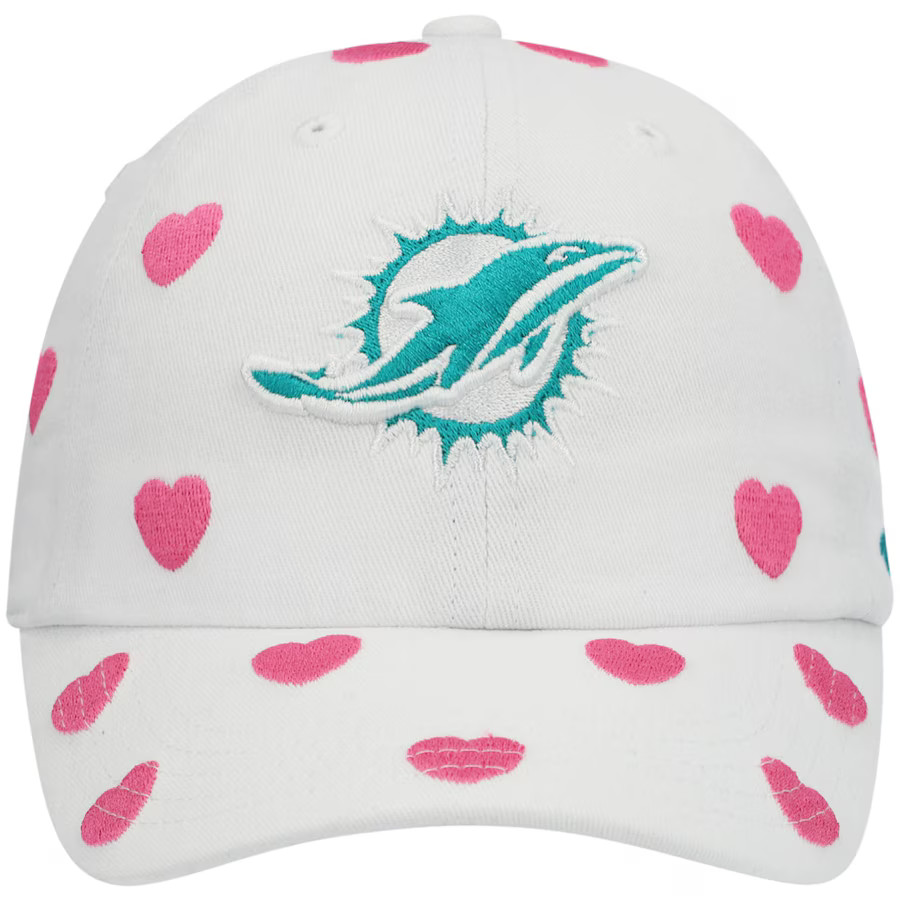 Girls Toddler Miami Dolphins '47 White Surprise Clean Up Adjustable Hat | NFL Shop