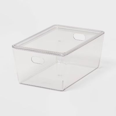 4L Stacking Clear Bin with Lid - Brightroom™ | Target