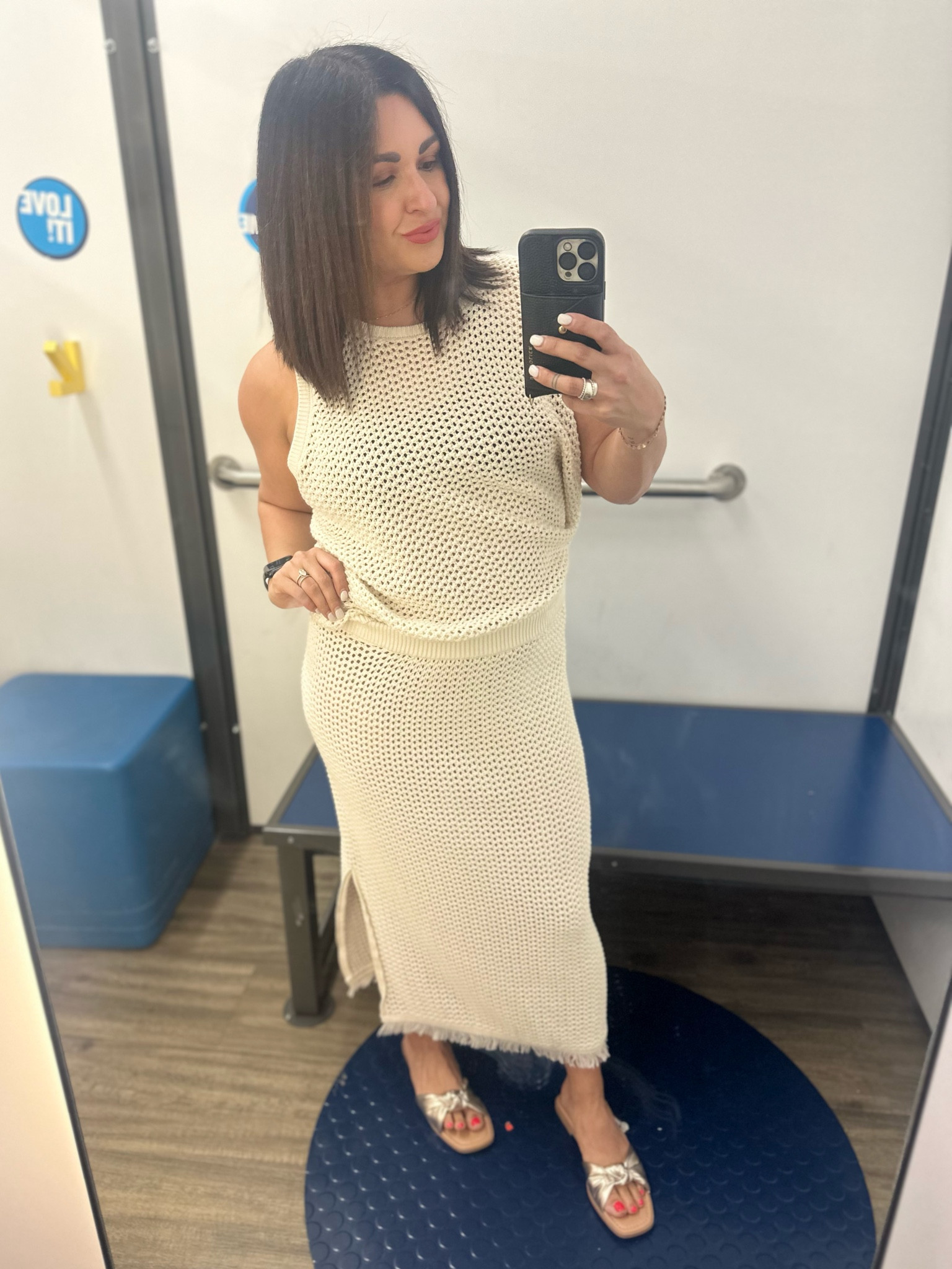 This open stitch style I’ve seen a few places. I actually love it. Cream and black are my favorite colors. Old navy has a fun multi colored pattern as well. Paired with  knot ties flat and I’m ready for the ☀️ 

#LTKtravel #LTKstyletip #LTKswim