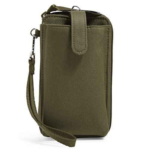 Vera Bradley Women's Cotton Smartphone Wristlet With RFID Protection, Climbing Ivy Green - Recycled Cotton, One Size | Amazon (US)