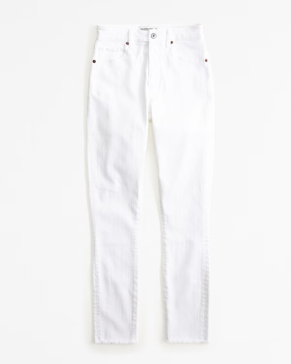Women's High Rise Super Skinny Ankle Jean | Women's New Arrivals | Abercrombie.com | Abercrombie & Fitch (US)