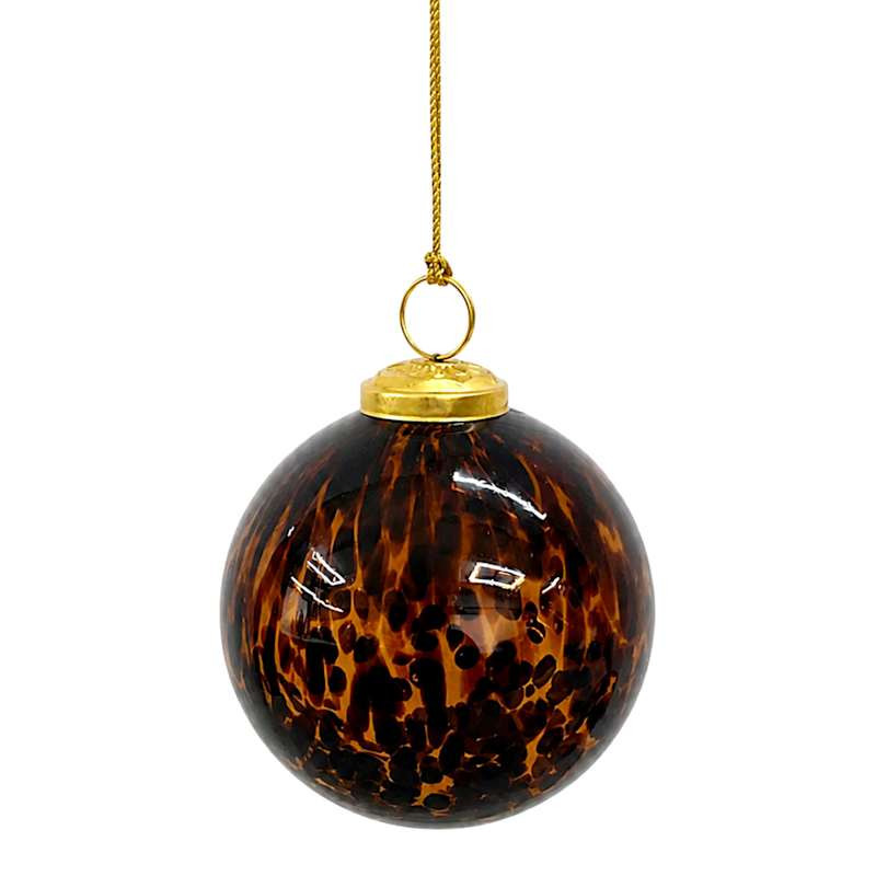 Brown Tortoise Glass Ornament, 4", sold by At Home | At Home