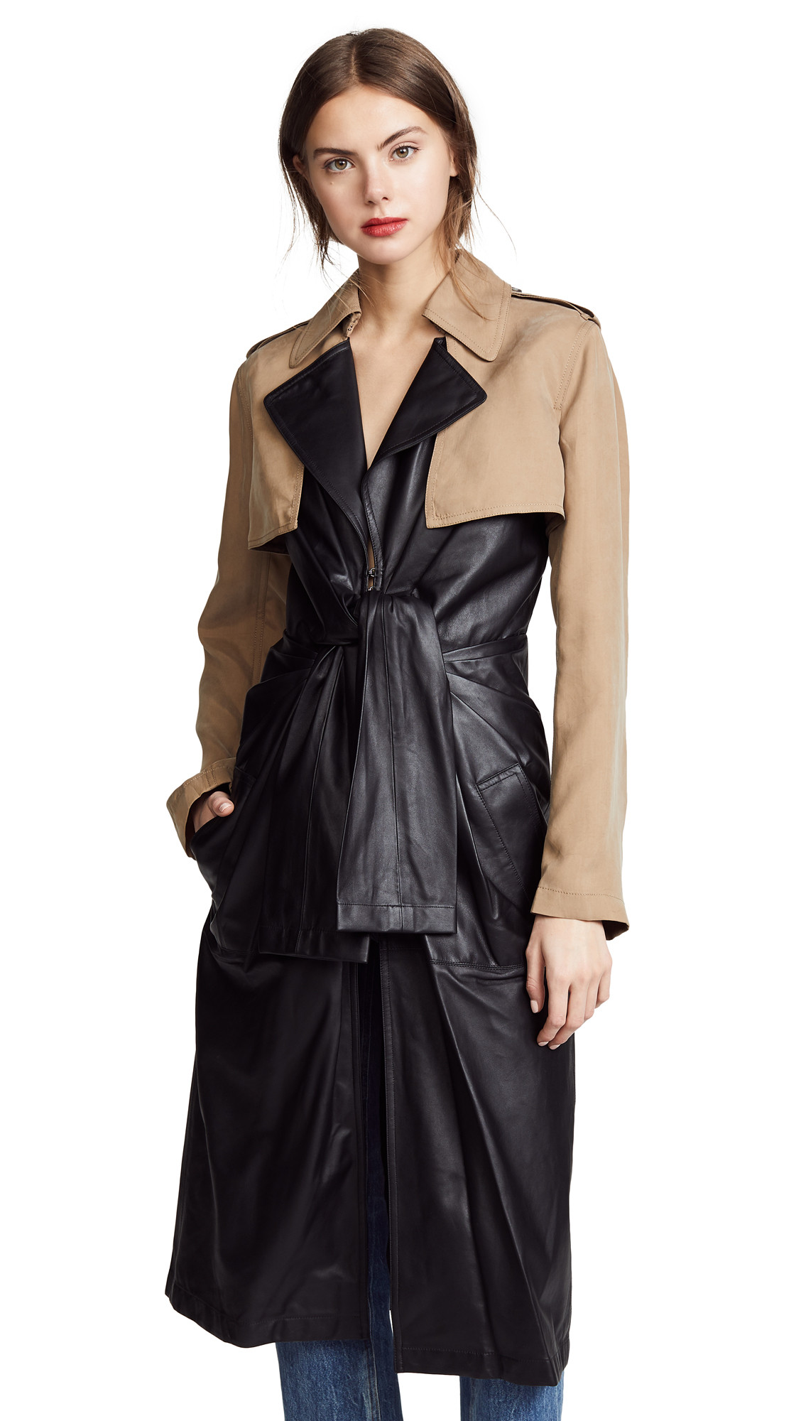 Alexander Wang Combo Trench Coat | Shopbop