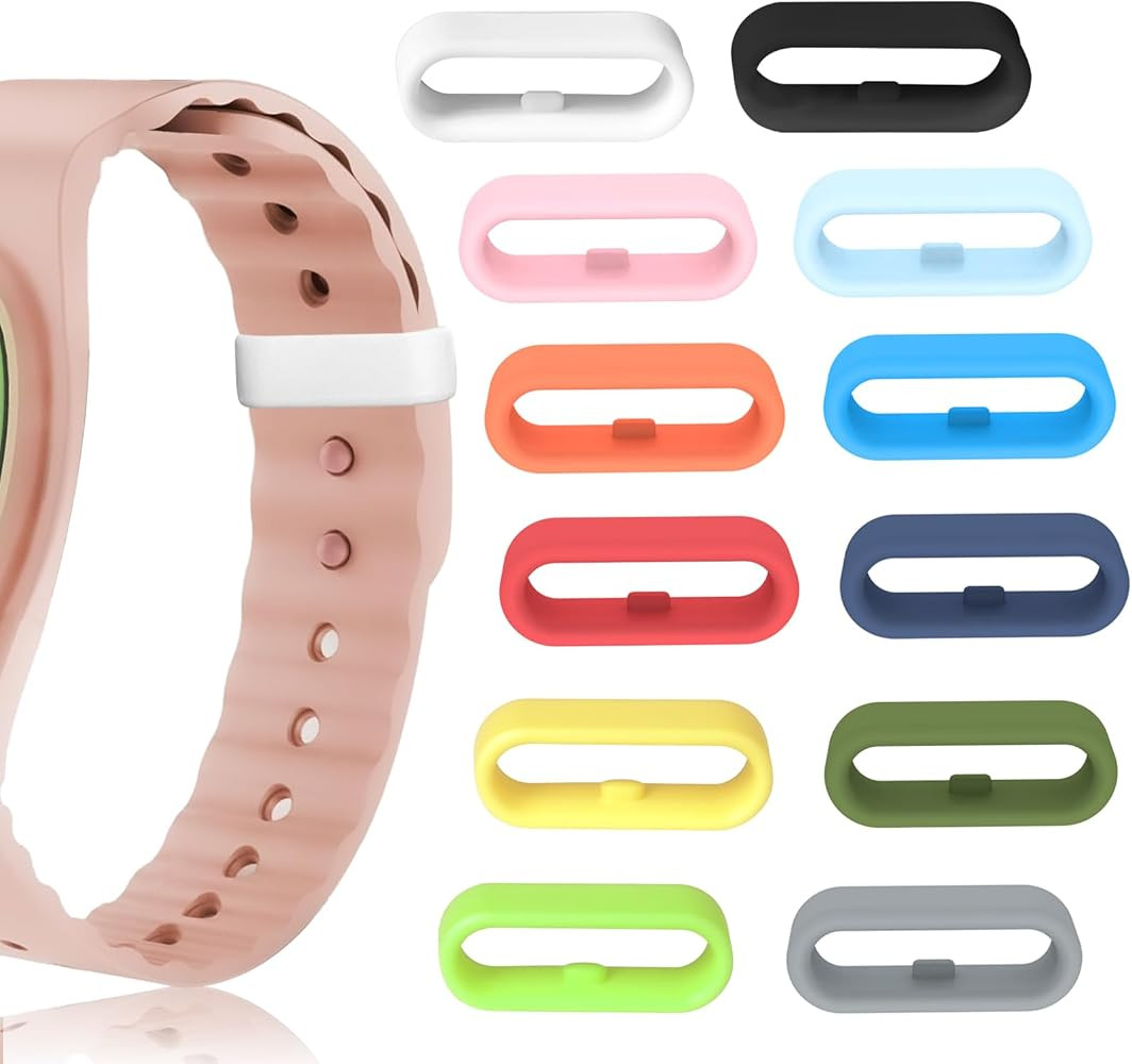 Multi-Color Band Keeper, Magic band locks, Silicone Fastener Rings Security Loop/Holder/Clips Com... | Amazon (US)