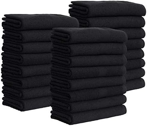 Amazon.com: GREEN LIFESTYLE Black Bleach Proof Towels Bulk Sets 100% Cotton 16' X 28' (24) : Beau... | Amazon (US)