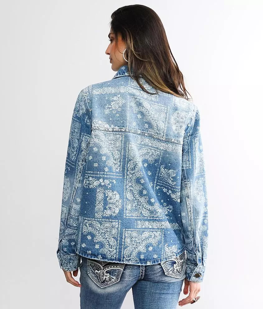 Rhinestone Denim Jacket | Buckle