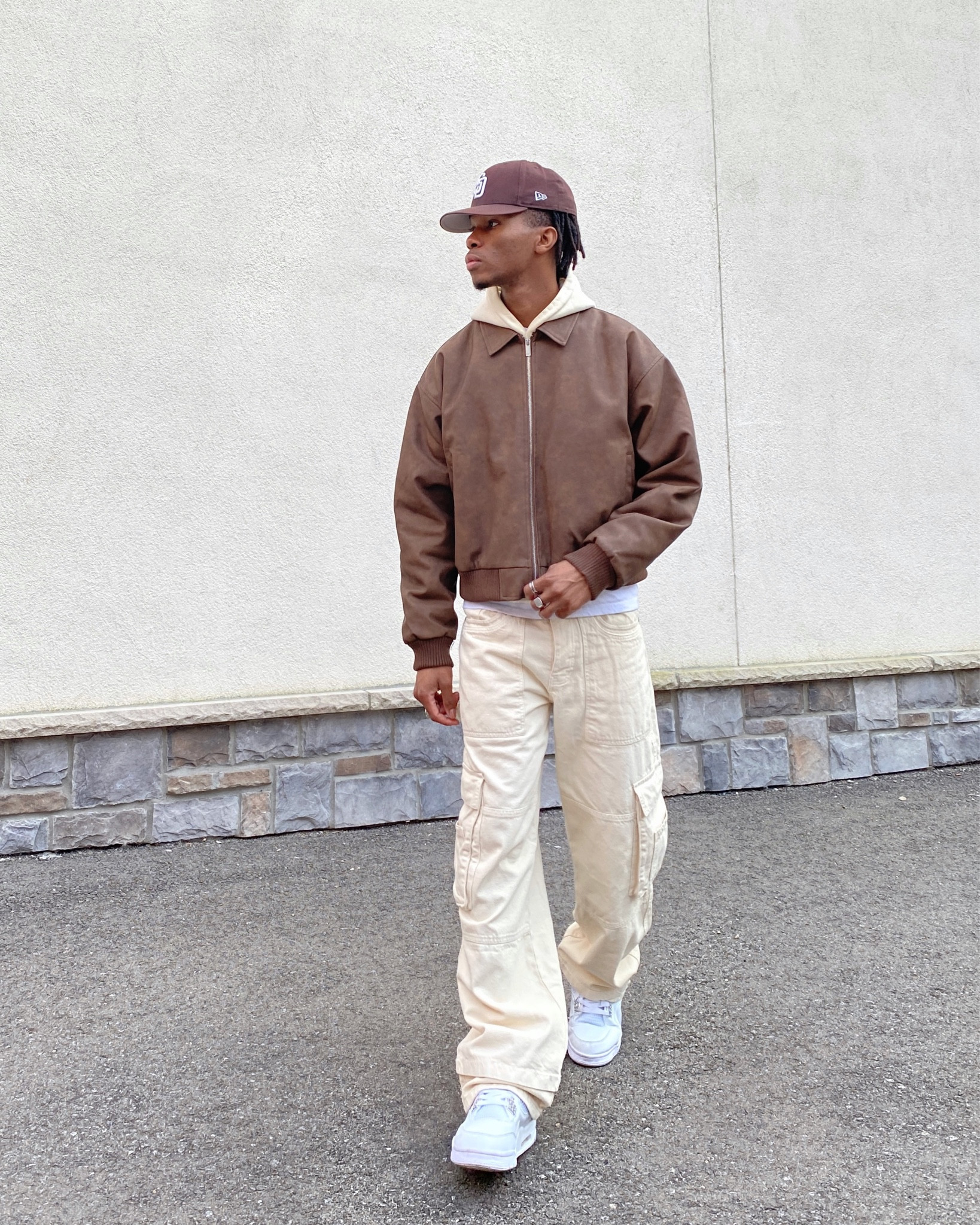 Cozy fit of the day ☕️

Outfit Combo: 🔻
Cargo pants, hoodie & bomber jacket 

#LTKSeasonal #LTKmens #LTKU