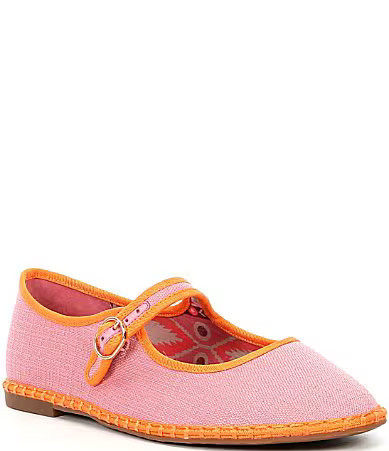 Chelsea Violet Eda Linen Mary Jane Flats - 12 | Dillard's