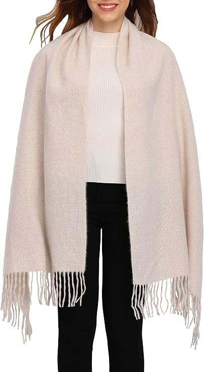 Women Men Winter Thick Cable Knit Wrap Chunky Warm Scarf All Colors | Amazon (US)