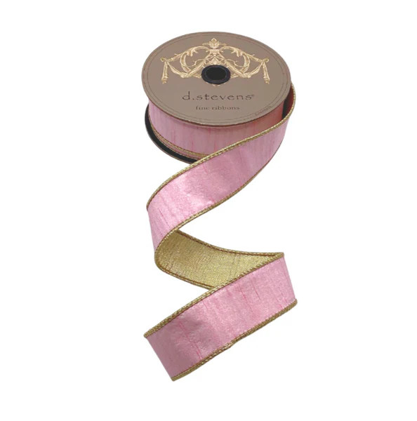 Pink Dupioni Ribbon - 1.5" | Fig and Dove