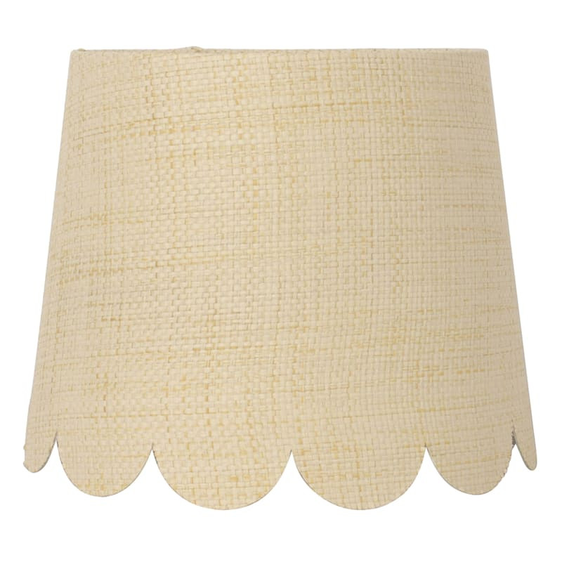 Grace Mitchell Scalloped Tan Table Lamp Shade, 9x11 | At Home