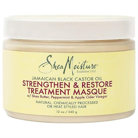 SheaMoisture Jamaican Black Castor Oil Treatment Masque For Dry Hair Jamaican Black Castor Oil Pa... | Amazon (US)