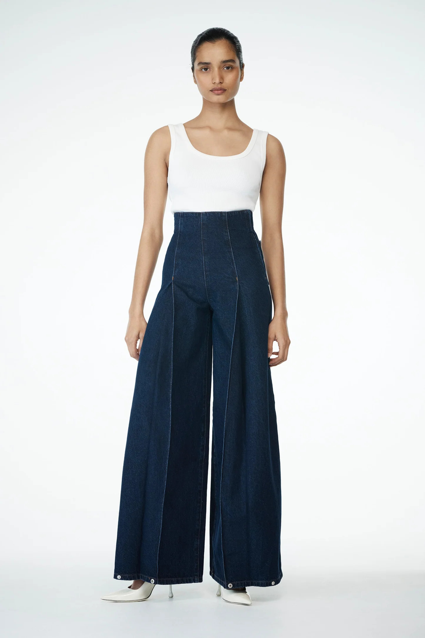 Beatrix High Rise Denim Jeans - Indigo Blue | Meshki (APAC)