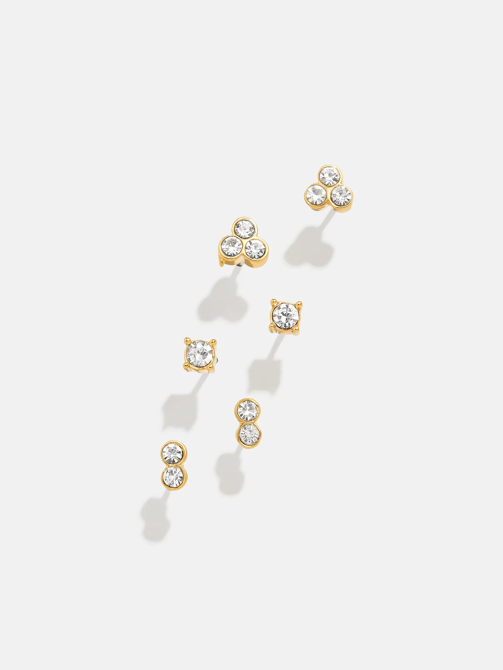 Beckett Waterproof Earring Set - Gold/Pavé | BaubleBar (US)