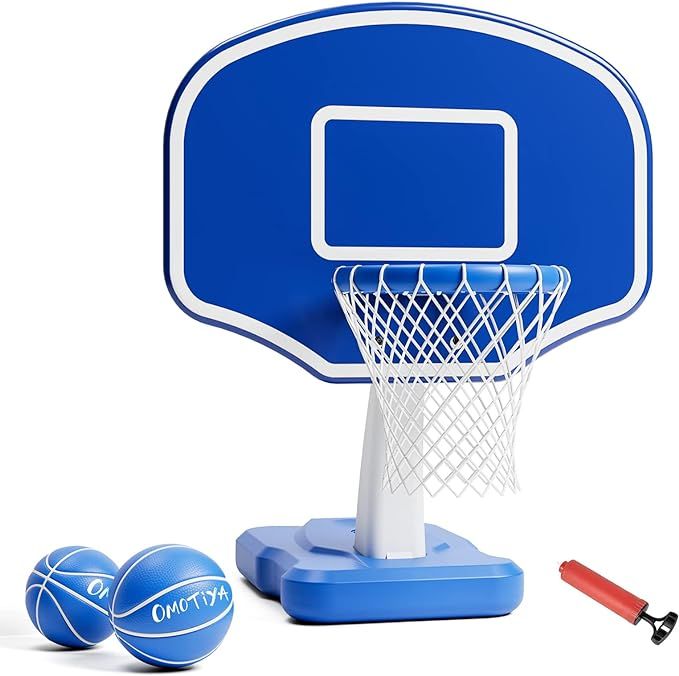 OMOTIYA Swimming Pool Basketball Hoop with Base, Portable Outdoor Basketball Hoop for Pool with B... | Amazon (US)