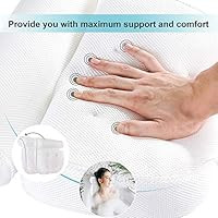 Bath Pillow Bathtub Pillow - Bath Pillows for Tub with Neck, Head, Shoulder and Back Support - 3D... | Amazon (US)