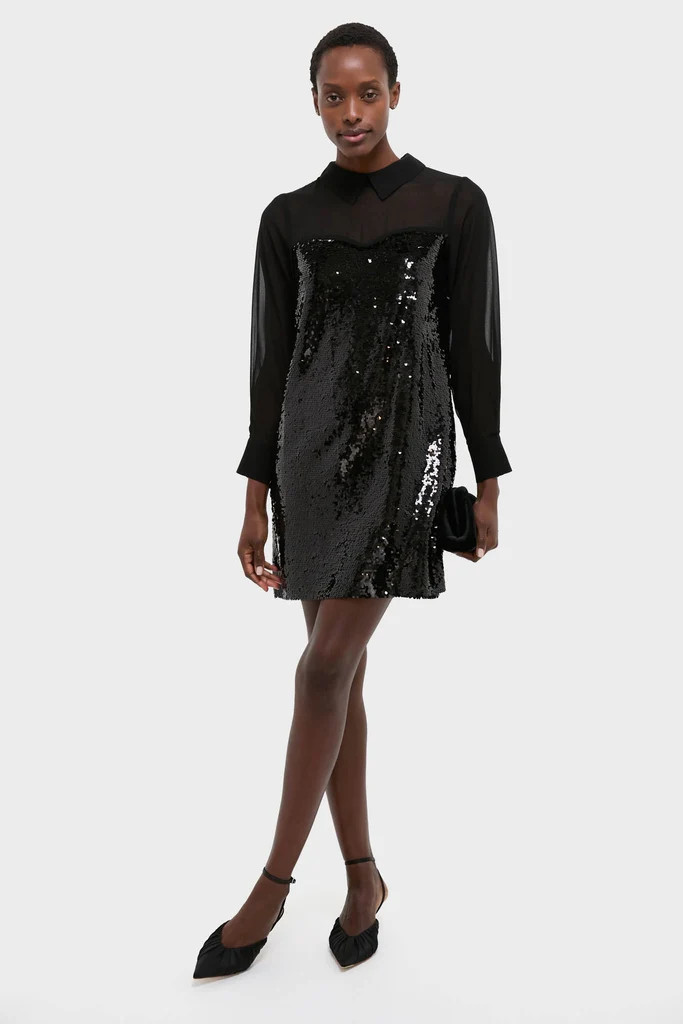 Black Sequin Josie Dress | Tuckernuck (US)
