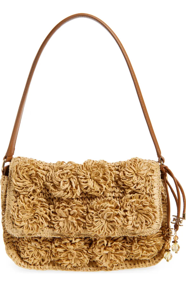 Small Phoebe Raffia Shoulder Bag | Nordstrom