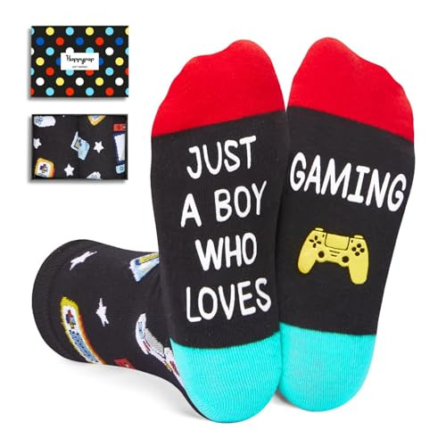 Gamer Gifts for Teen Boys - Video Game Gifts, Gamers Gift Ideas, Christmas Gifts Gaming Socks for Boys 10-12 Years Old | Amazon (US)
