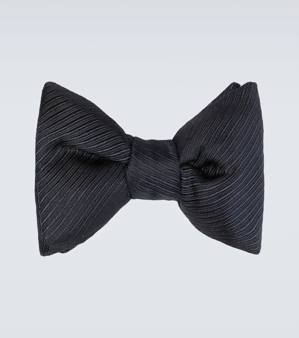 Striped silk bow tie | Mytheresa (US/CA)