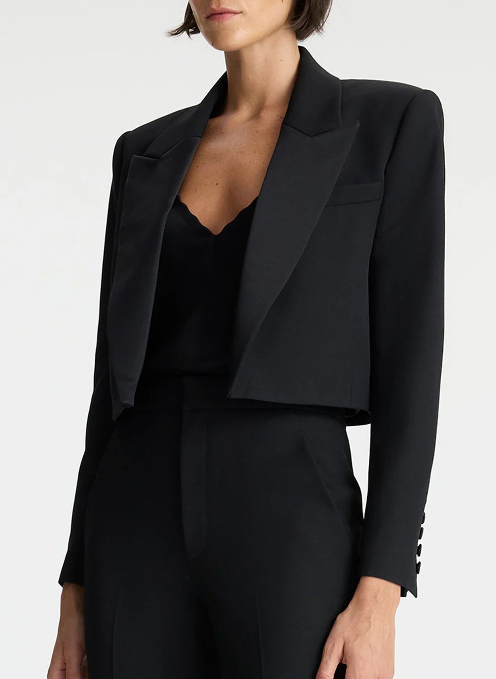 Anderson Cropped Tuxedo Jacket | A.L.C