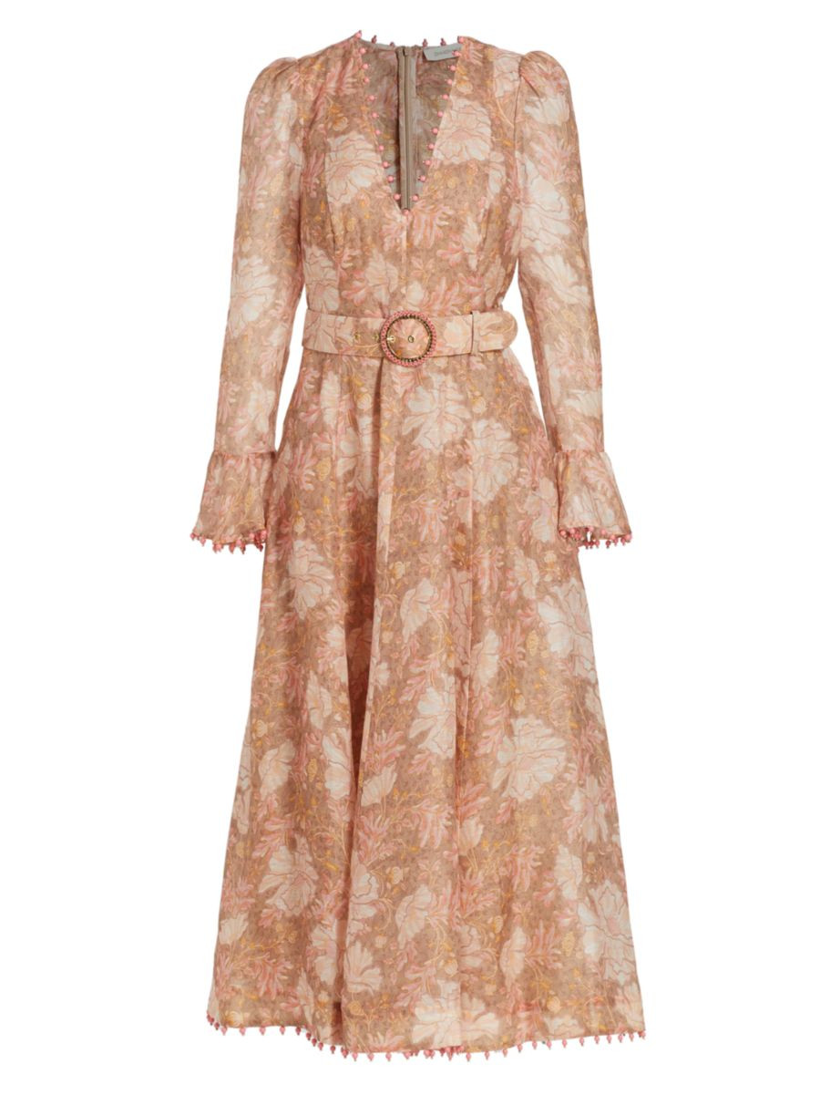 Kaleidoscope Belted Midi-Dress | Saks Fifth Avenue