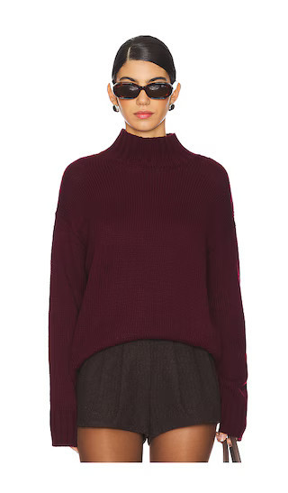 Stitches & Stripes Sola Turtleneck in Wine. - size S | Revolve Clothing (Global)