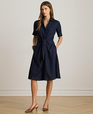 Women's Linen Shirtdress | Macy's