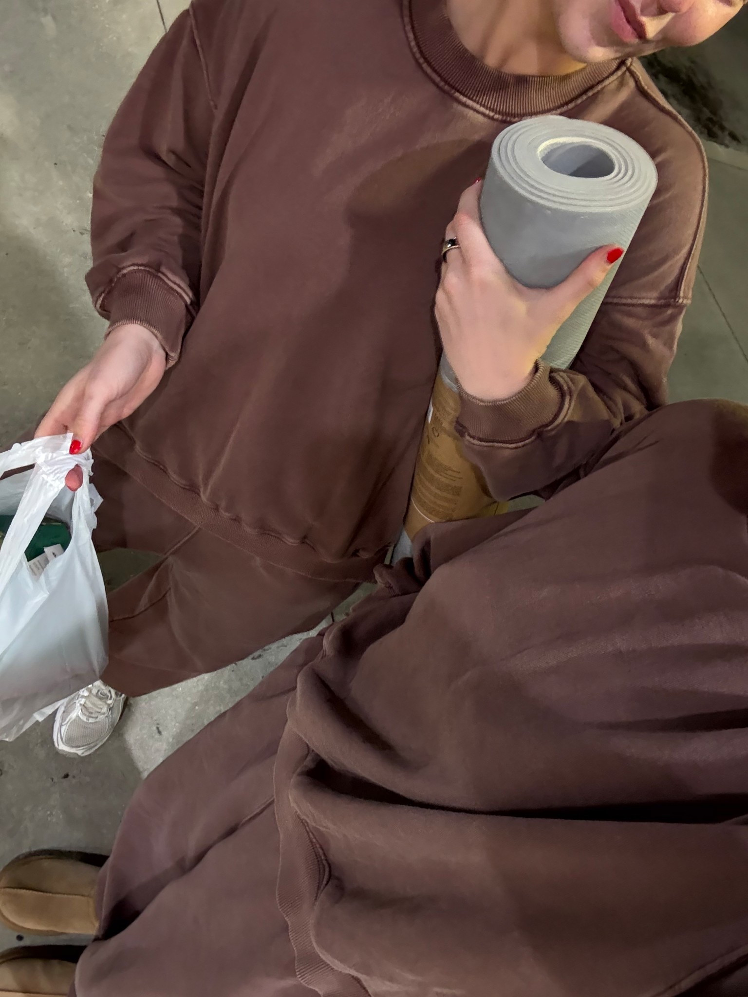 This sweater has a choke hold on us. XS top. S pants. 🤎

#LTKootd #LTKfitnessgoals #LTKActive