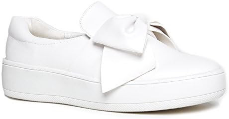 J. Adams Wally Platform Sneakers for Women - Comfortable Slip On Shoes with Bow | Amazon (US)