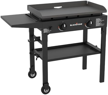Blackstone Flat Top Gas Grill Griddle 2 Burner Propane Fuelled Rear Grease Management System, 151... | Amazon (US)
