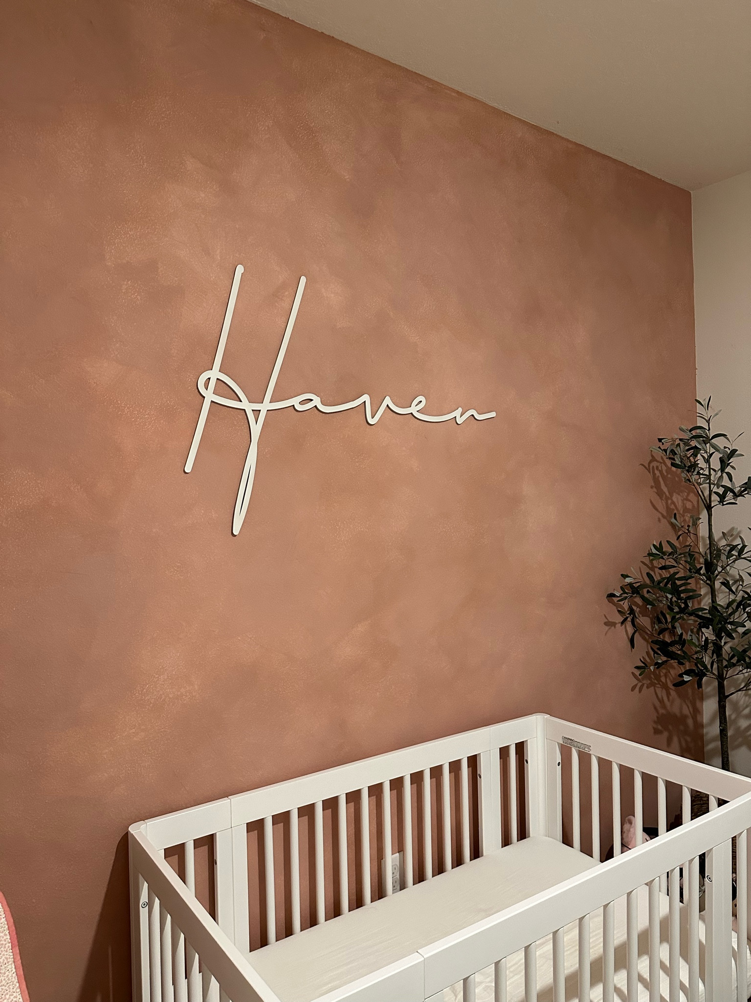 Nursery name sign!
This one is 42 inches in font #26 color white. 

#LTKHome #LTKBaby #LTKBump