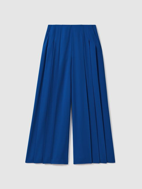 Florere Pleated Wide Leg Trousers | Reiss UK