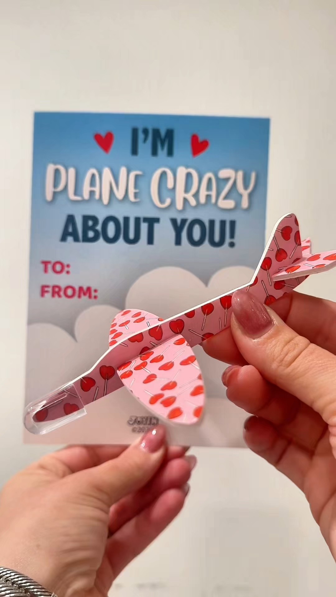 Found the perfect class valentines for little boys! We love these foam air planes and huge fans of non candy treats for boys 