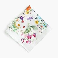 Silk pocket square in vintage floral print | J.Crew US