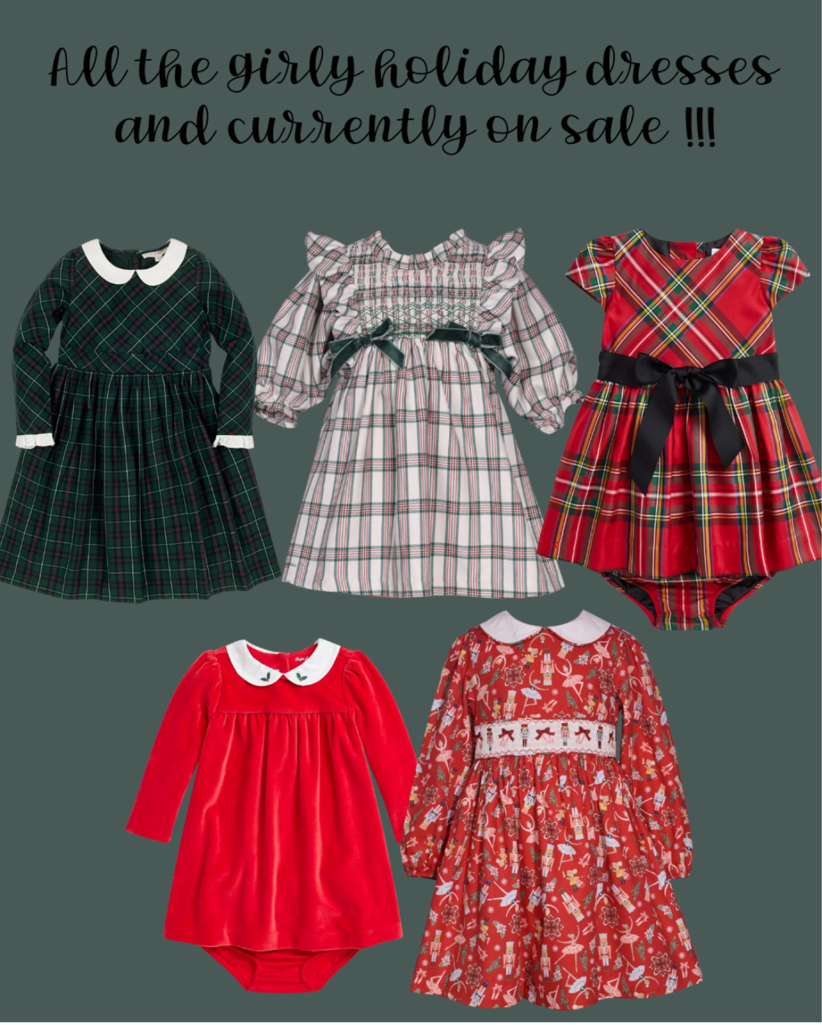 The girliest little holiday dress for your girls !!! ON SALE !!!