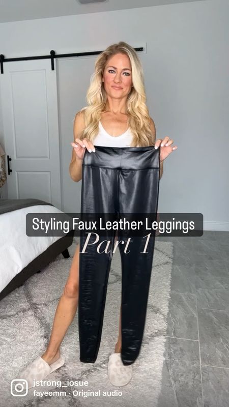 $18 Faux leather leggings from Target styled casually! This is part 1! Part 2 I am sharing how to dress up the leggings! All of these tops are also from Target! The jean button up is a thicker material. 

Outfit inspo, casual outfit, affordable fashion, everyday outfits, hoodie, sweatshirt, denim button up 

#LTKstyletip #LTKSeasonal #LTKunder50