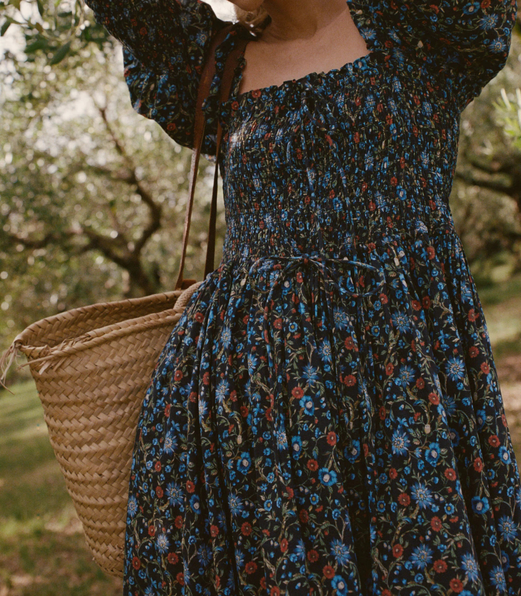 Bijou Dress - Noir Prairie De Montagne | DÔEN | DOEN