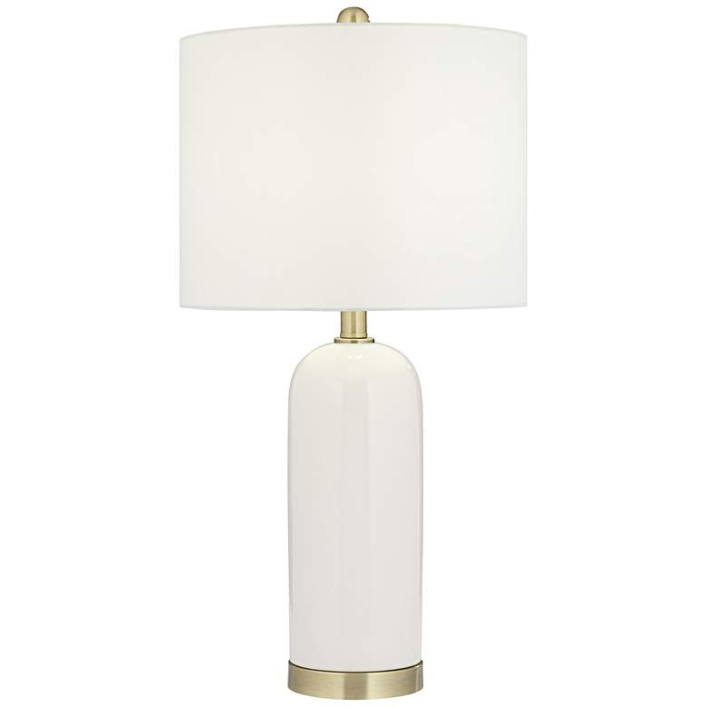 360 Lighting 26" Gold and White Modern Ceramic Table Lamp - #363C1 | Lamps Plus | Lamps Plus