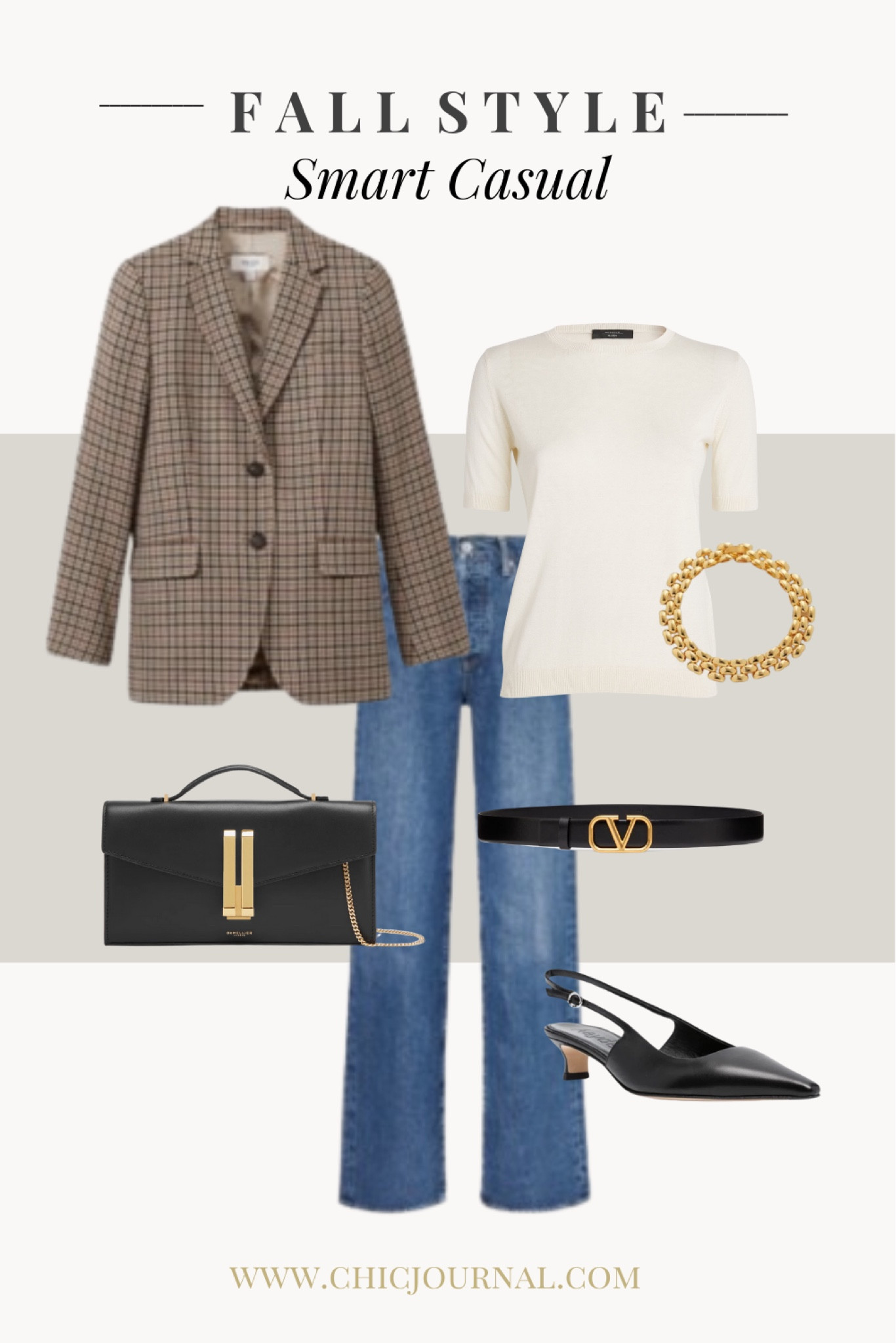Smart casual with classic double breasted checked blazer and wide legged jeans #checkedblazer #wideleggedjeans #howtolookchic

#LTKOver40 #LTKShoeCrush #LTKSeasonal