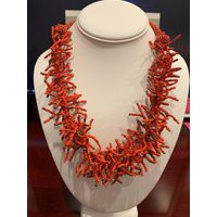 Branch Style Coral Beaded Necklace | Etsy (US)