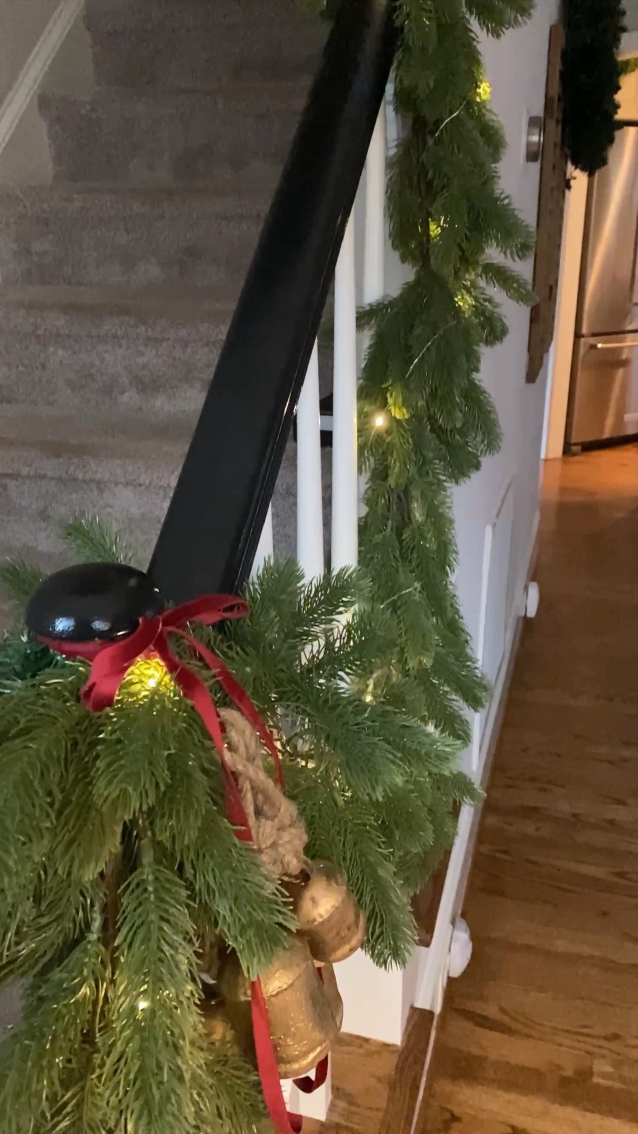 Transforming my black stair bannister into a festive wonderland on a budget! 

🎄✨ Embracing the magic of Christmas with budget-friendly garland, fairy lights, burgundy velvet ribbon, and charming cowbells. 

Elevate your decor without breaking the bank! 🌟 

Christmas decor
Budget Christmas decor
Staircase garland ideas
DIY holiday decorating
Velvet ribbon staircase
Christmas cowbell decorations
Festive bannister makeover
Affordable holiday home decor
Fairy lights stair railing
Christmas staircase inspiration
Holiday decorating on a budget


#DIYChristmas #BudgetDecor #HolidayMagic

#LTKHoliday #LTKGiftGuide #LTKhome