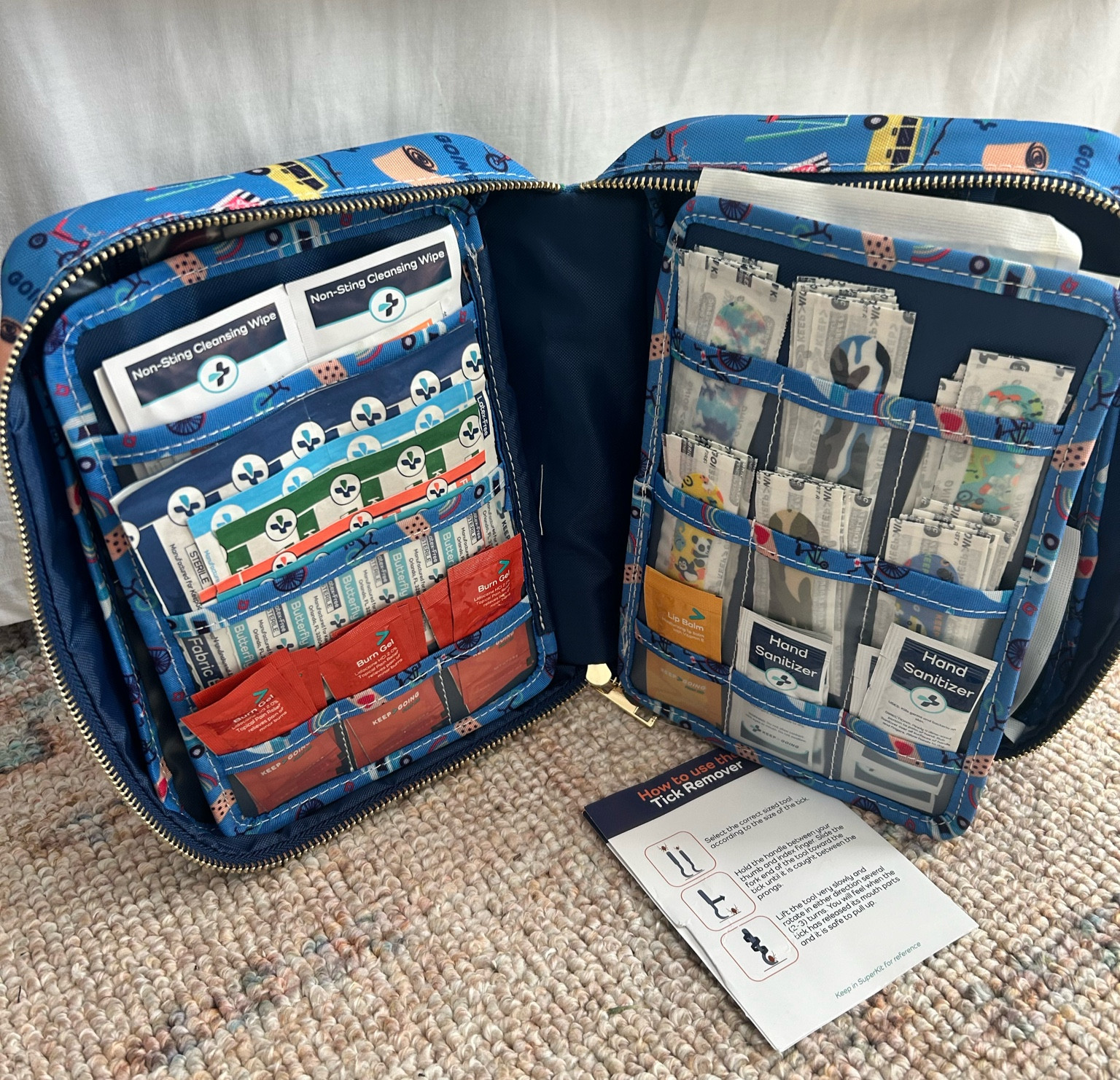 Whether your adventures take you around the world or close to home, the handy, compact Keep Going First Aid Kit has all the essential first aid supplies you need. From burn relief to bandages, your family will be ready for anything! TSA approved, the lightweight kit is packaged in an organized, stylish water & stain-resistant case for at home or on-the-go. Created by a mom of four for parents, travel and adventure loving families, the Keep Going First Aid Kit is an essential for the entire family. #travelessentials #momsonthego

#LTKfamily #LTKGiftGuide #LTKtravel