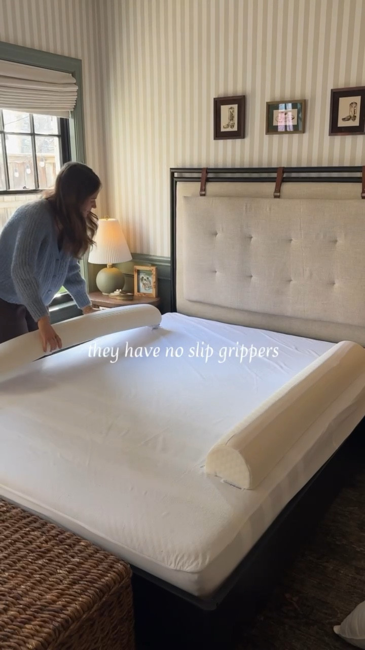 These were a game changer for Emmett's big boy bed transition! Use code: LAUREN75 for the mattress

Paint color: Sherwin Williams Retreat
Art by Emma Katherine 

#LTKstorytime #LTKmomlife #LTKKids