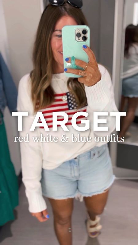 Target, red, white and blue outfits
Perfect to wear all summer, especially Memorial Day, Labor Day, and Fourth of July! You can mix and match these pieces and create so many different looks.

I’m wearing my true size medium, and all of the bottoms, and I went up to a large or extra large in the sweaters and tops.

For those of you looking for an oversized denim jacket this one is perfect and it’s only $40!

#fourthofjulyoutfit #redwhiteandblue #patrioticstyle #targetstyle #targetfinds #over40style

#LTKSeasonal #LTKStyleTip #LTKFindsUnder50