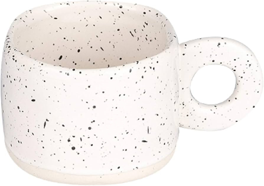 Augnongly 280Ml Ring Handle Ceramic Mug Color Milk Coffee Cup Office Home Drinkware Breakfast Cup... | Amazon (UK)