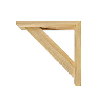 Waddell Triangle Bracket Hardwood Brown Wood Standard bracket Lowes.com | Lowe's